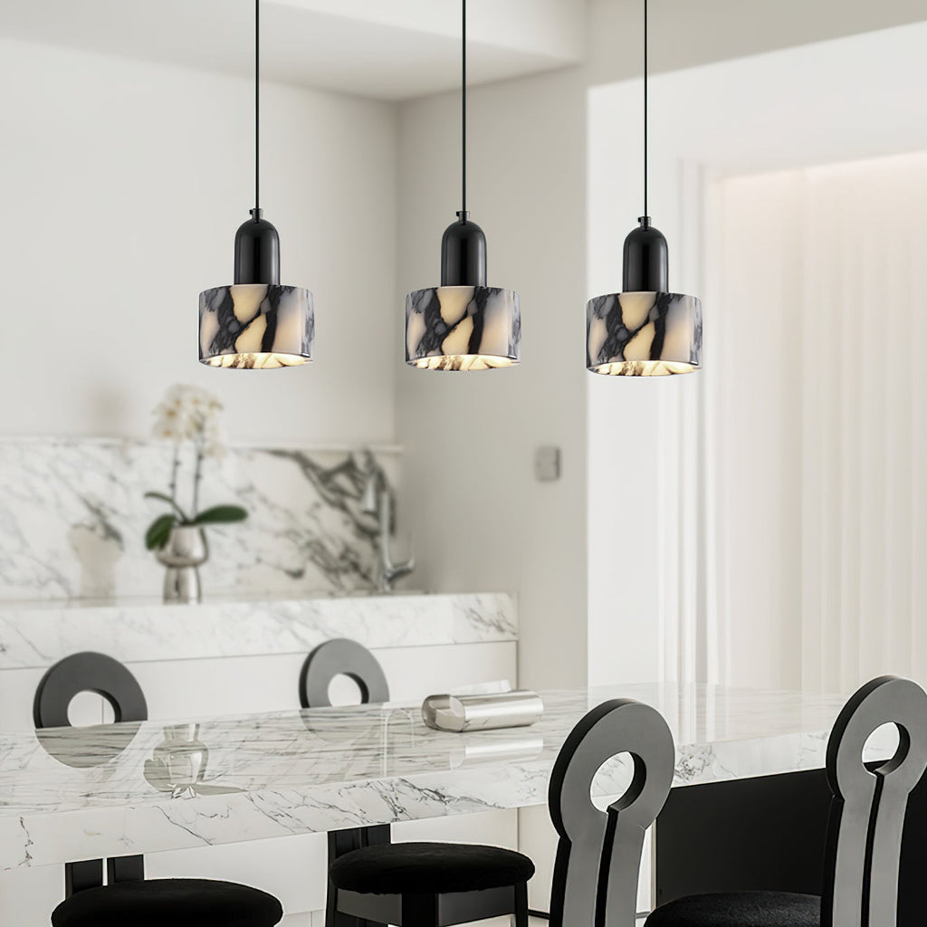 Lampada a sospensione in marmo Flair