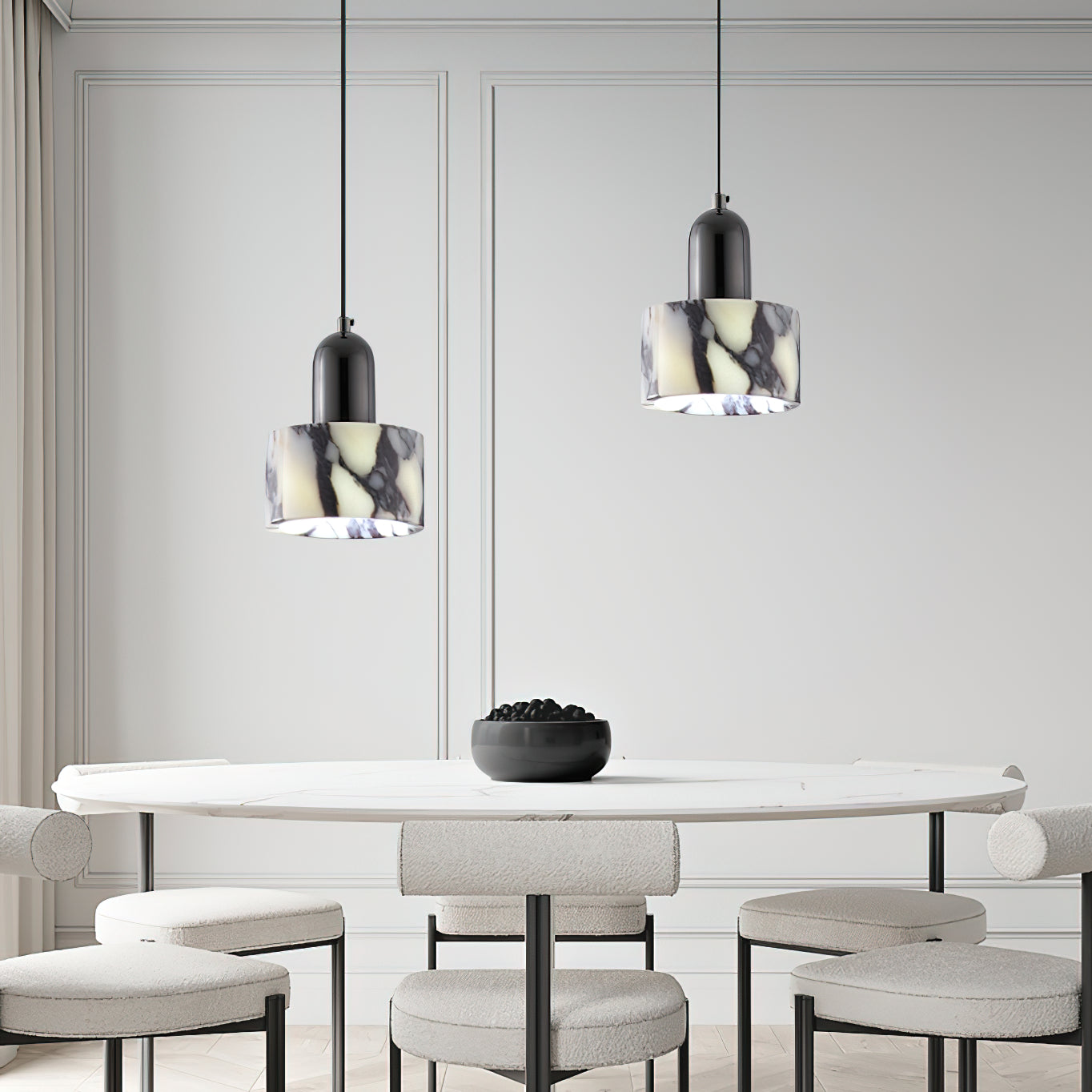 Lampada a sospensione in marmo Flair