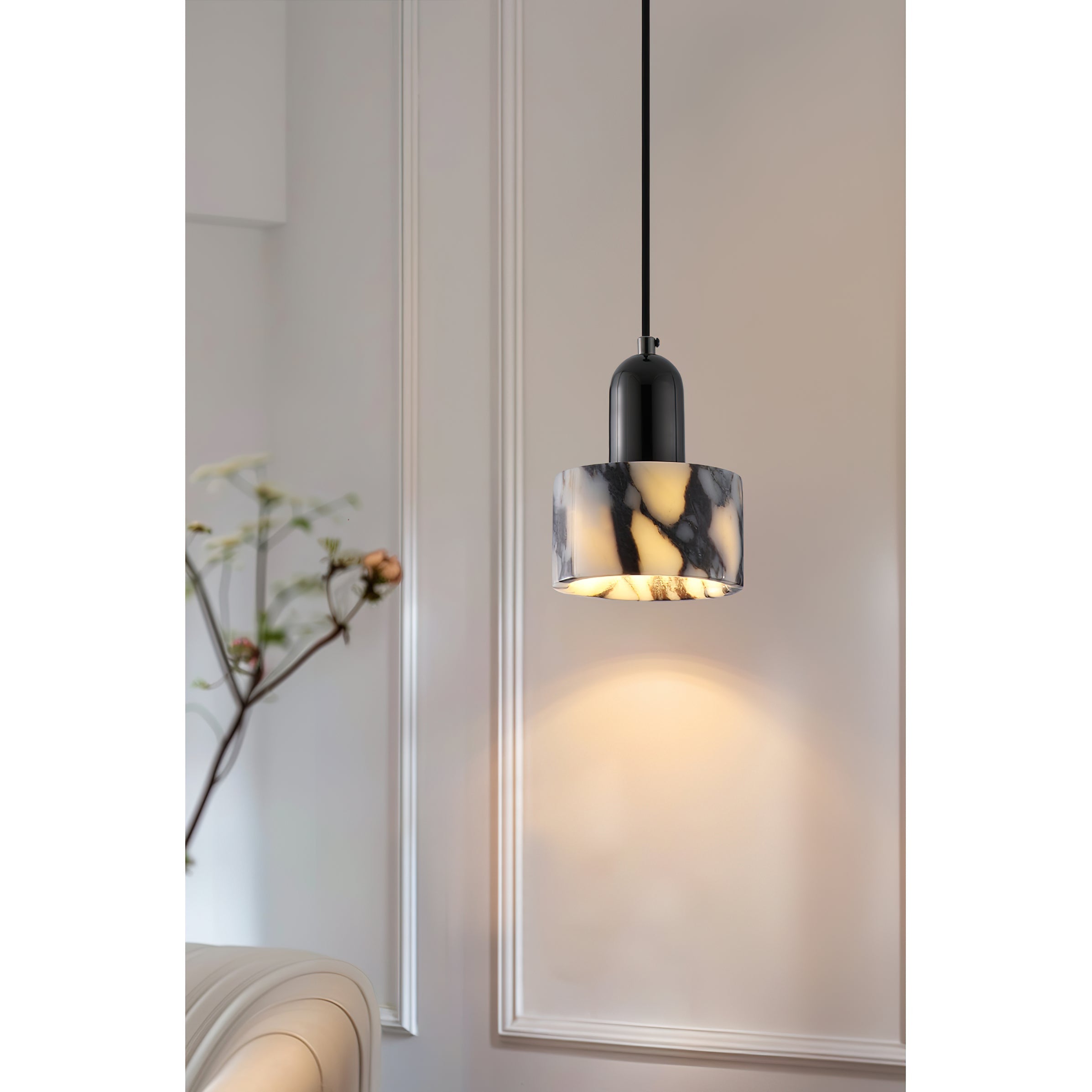 Lampada a sospensione in marmo Flair