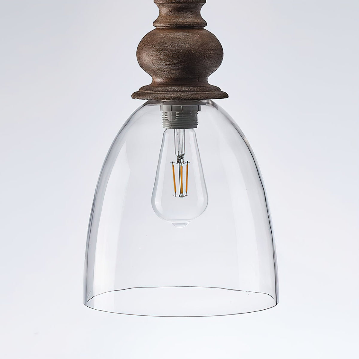 Lampada a sospensione in vetro Delmare
