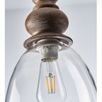 Lampada a sospensione in vetro Delmare