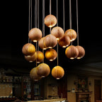 Frendorf | Lampada a sospensione in legno a forma di sfera | Design moderno e naturale