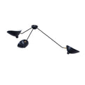 Lampada da soffitto designer – Metallo – Nero/Bianco – 5 sorgenti luminose – Stile industriale per soggiorno