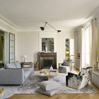 Lampada da soffitto designer – Metallo – Nero/Bianco – 5 sorgenti luminose – Stile industriale per soggiorno