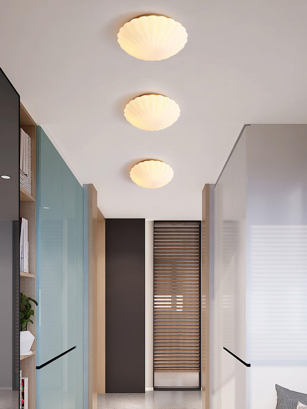 Lampada da soffitto Devan Seashell