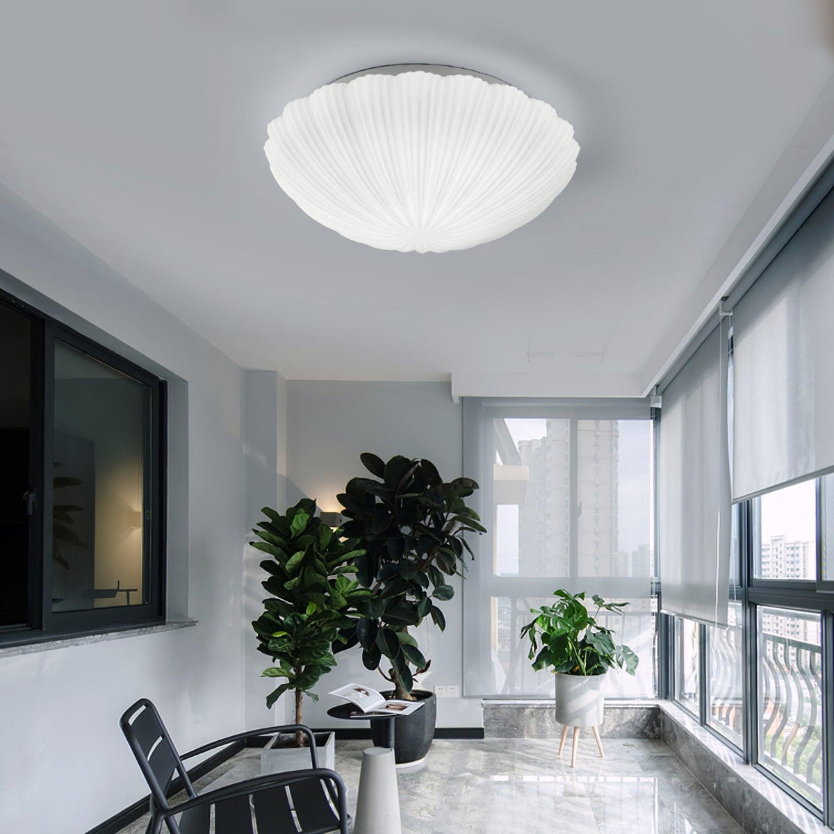 Lampada da soffitto Devan Seashell