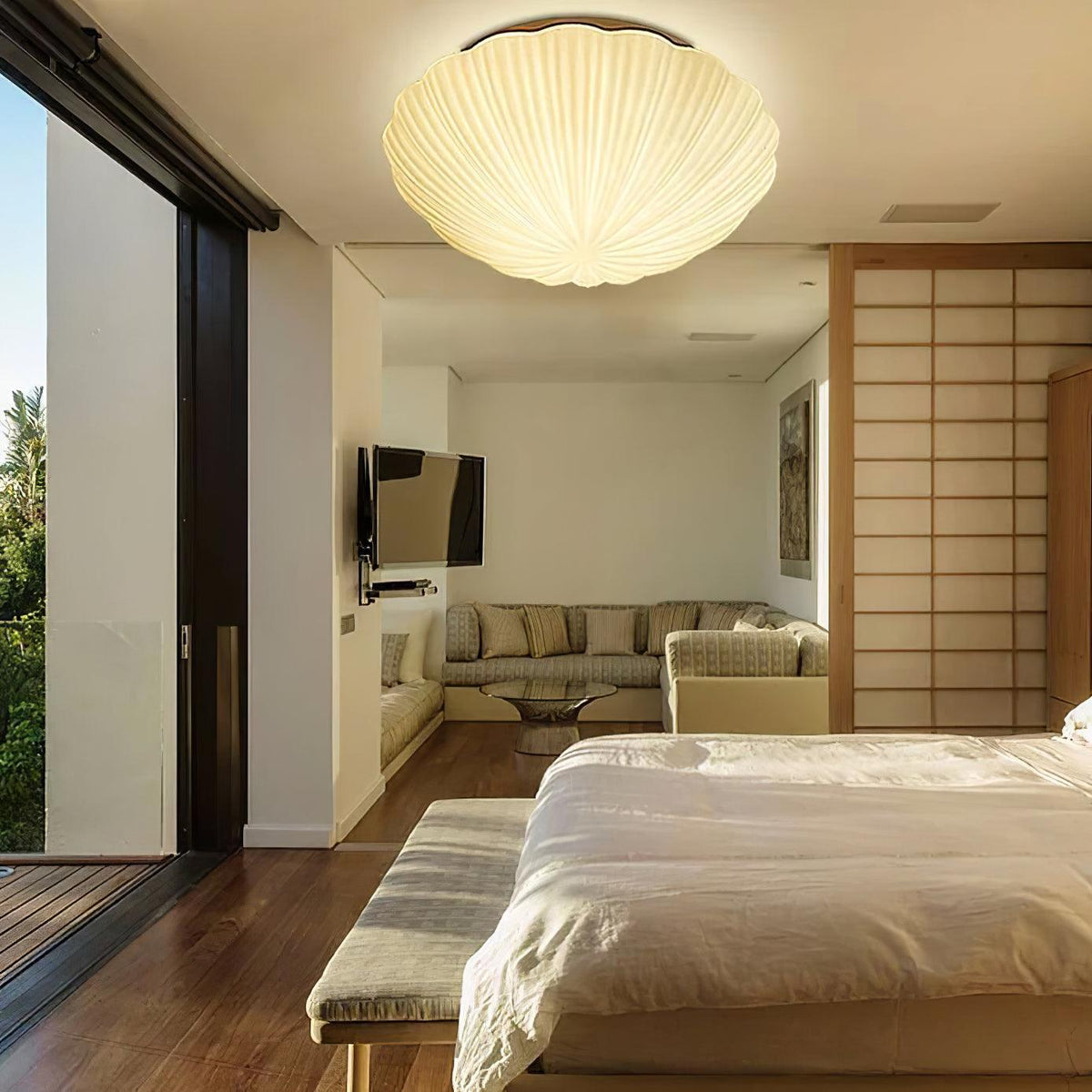 Lampada da soffitto Devan Seashell