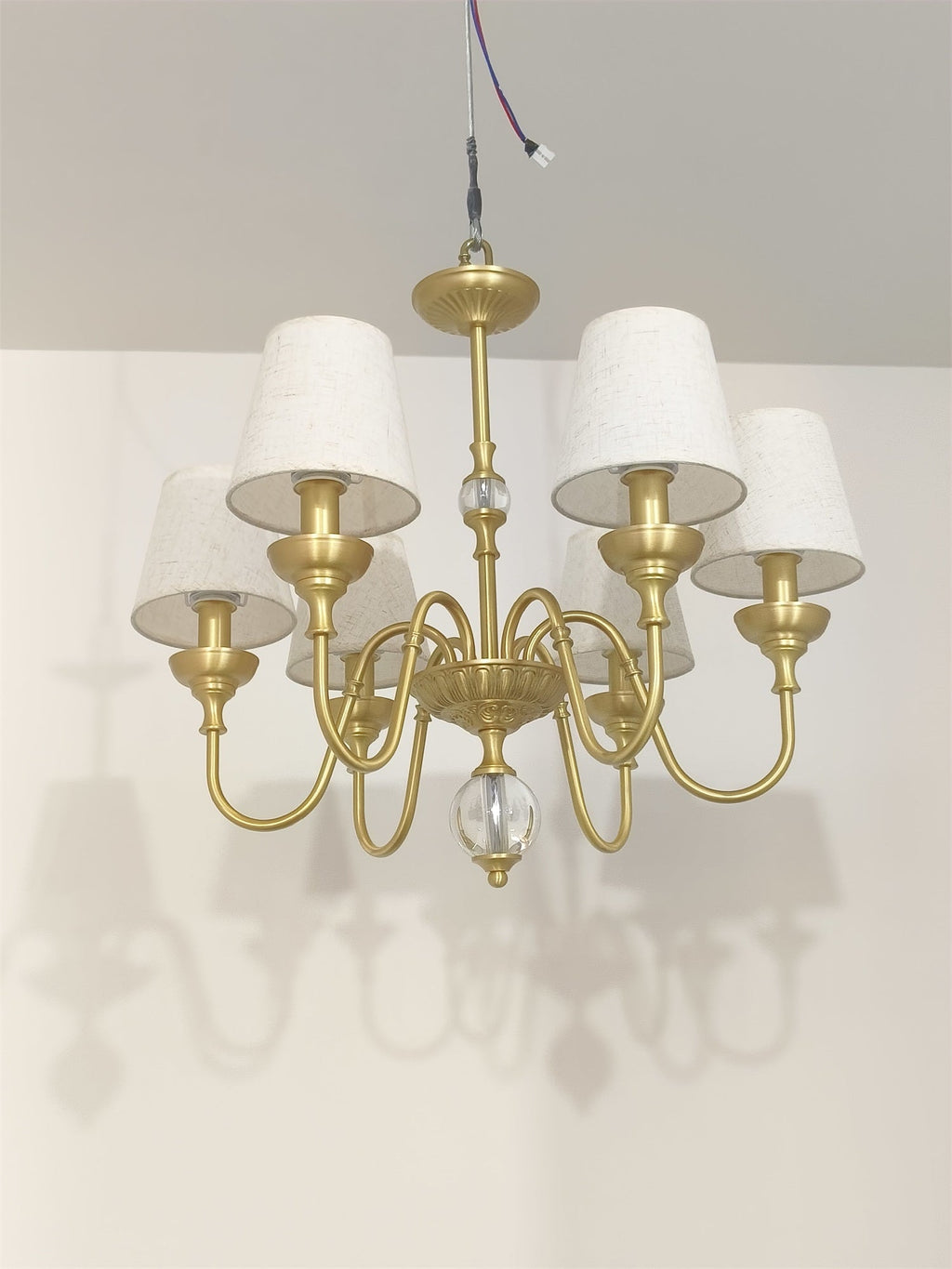Lampadario in Ottone Diana