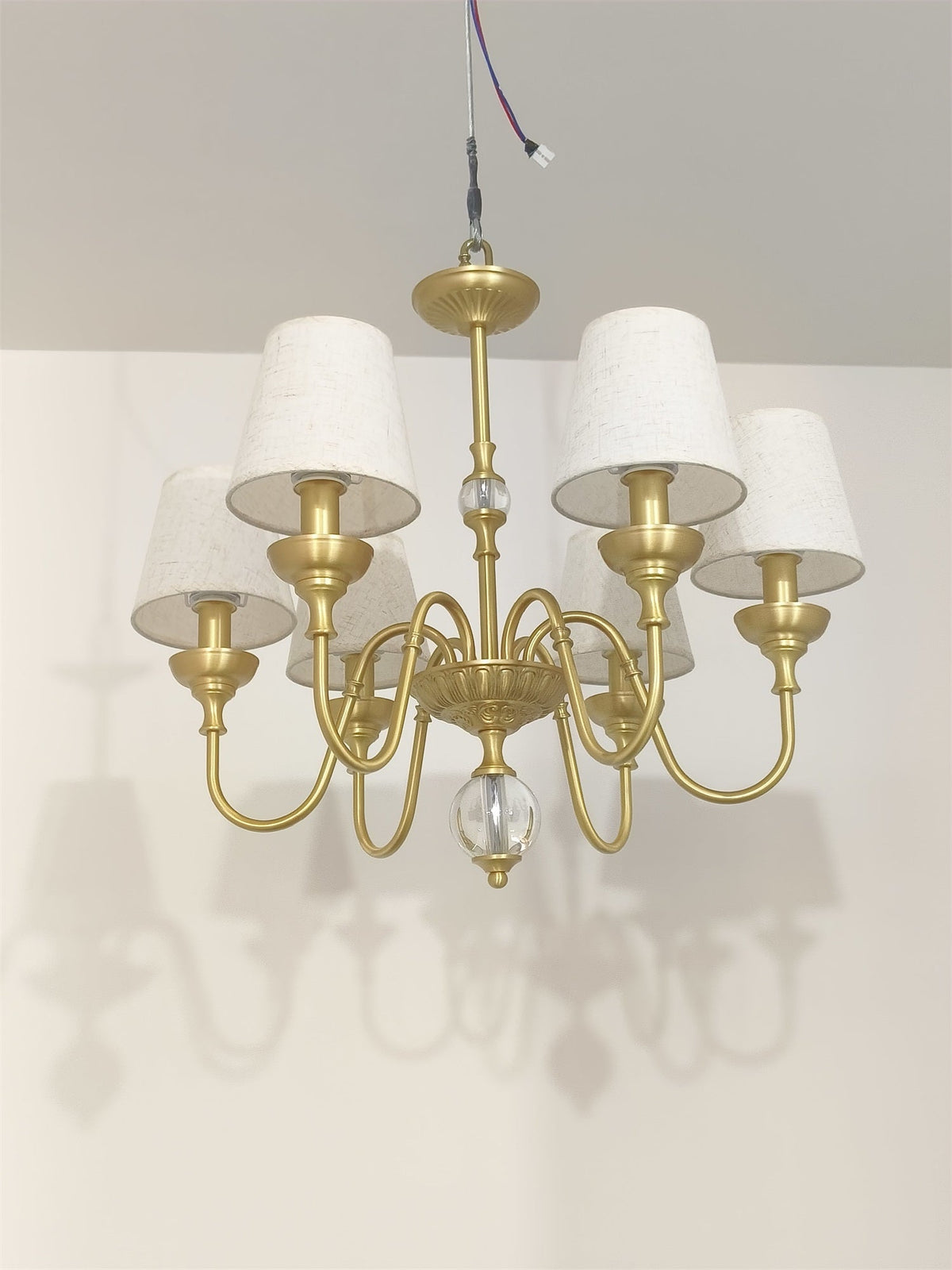 Lampadario in Ottone Diana