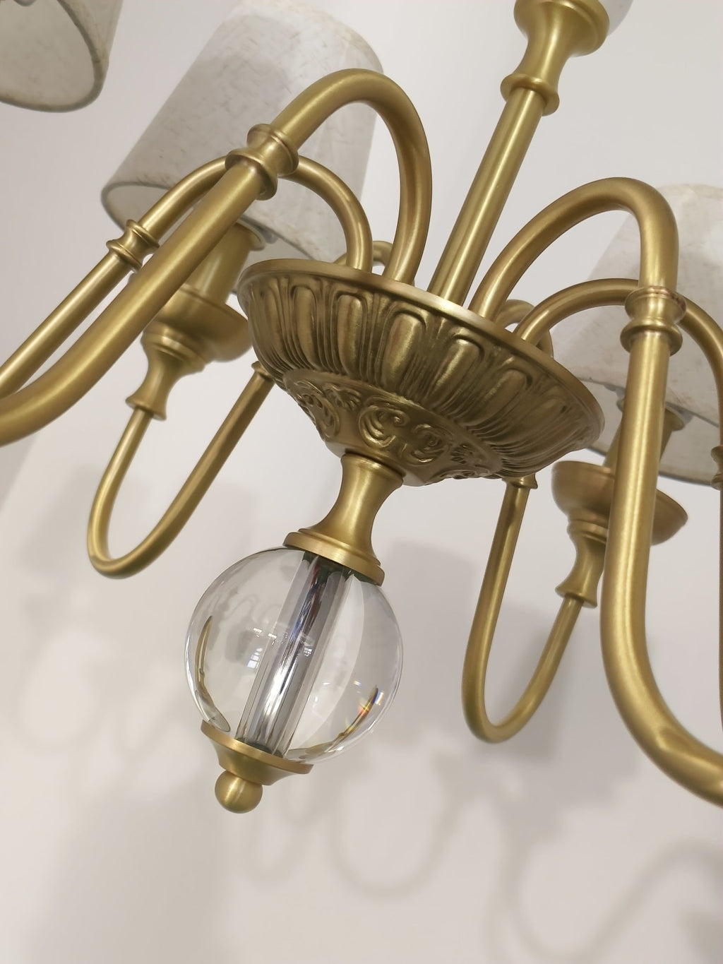 Lampadario in Ottone Diana