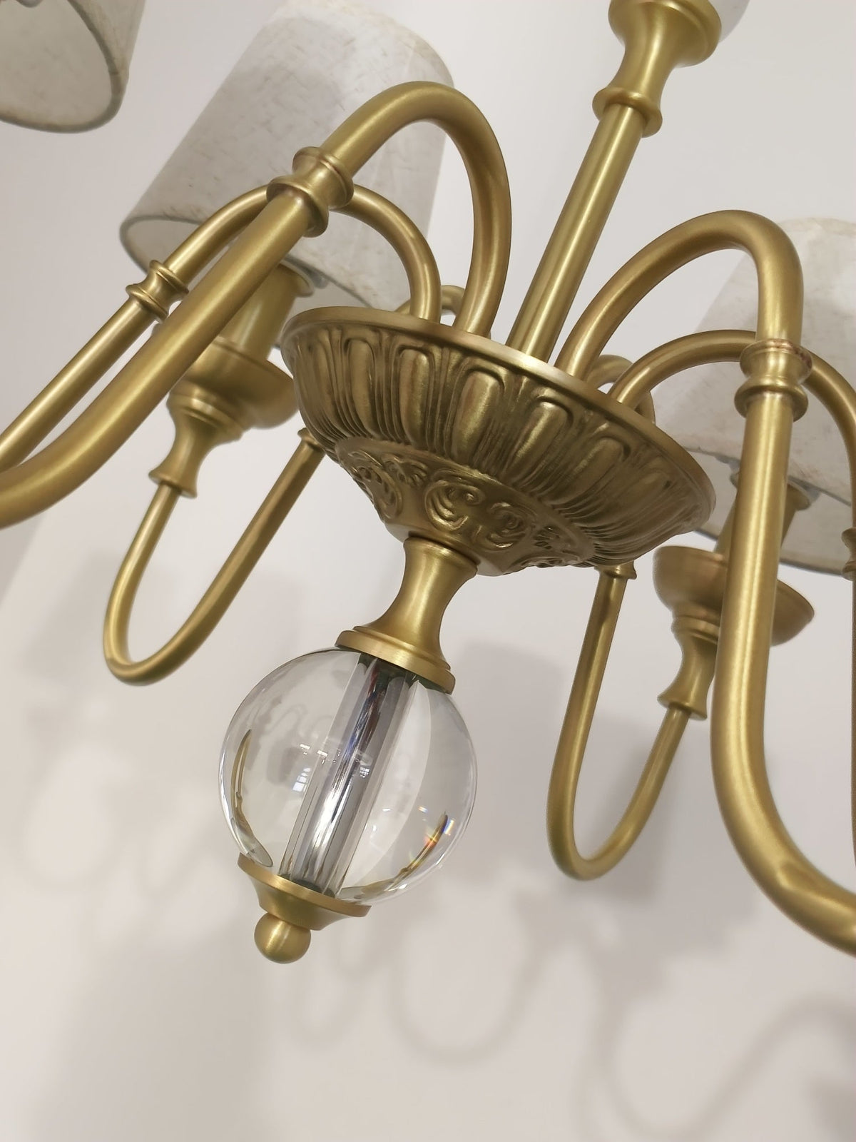 Lampadario in Ottone Diana