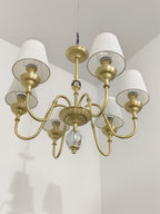 Lampadario in Ottone Diana