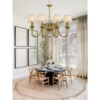 Lampadario in Ottone Diana