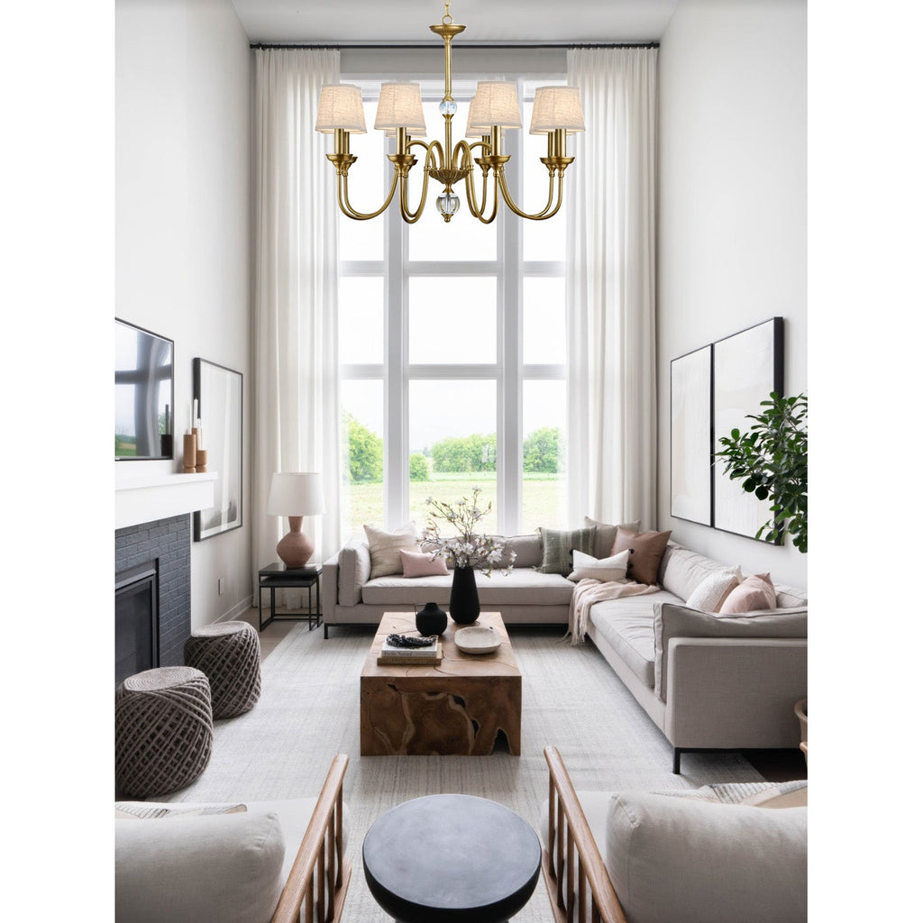 Lampadario in Ottone Diana