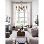 Lampadario in Ottone Diana