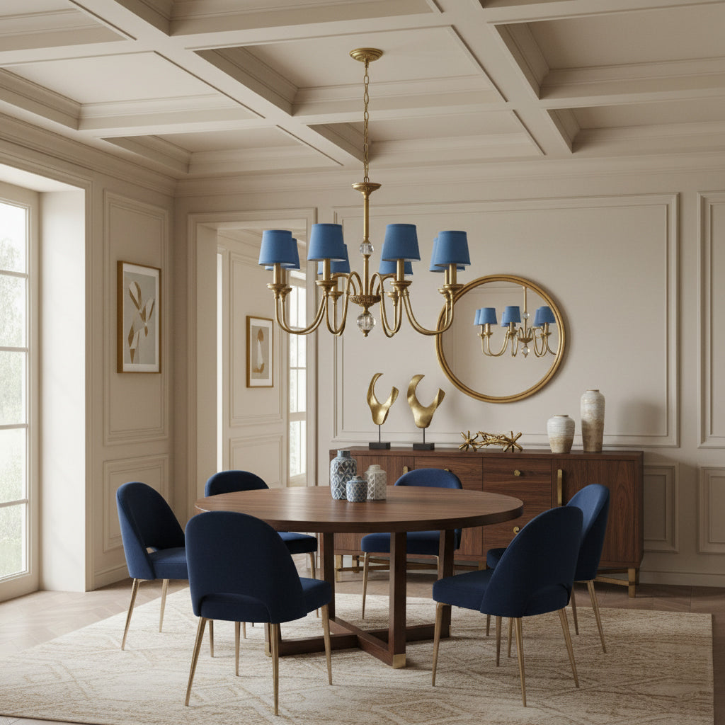 Lampadario in Ottone Diana