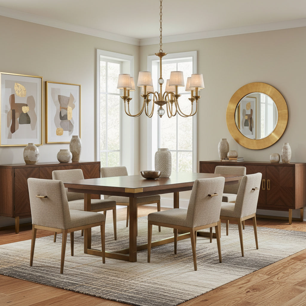 Lampadario in Ottone Diana