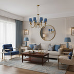Lampadario in Ottone Diana