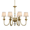 Lampadario in Ottone Diana