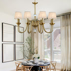 Lampadario in Ottone Diana