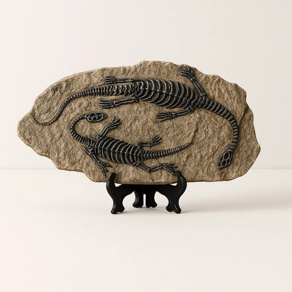 Scheletro di Dinosauro in Pietra - Serie Arte Fossile