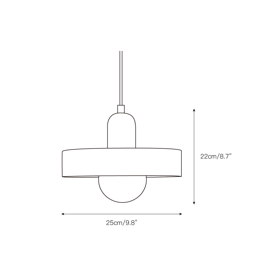 Lampada a sospensione Disc Orb