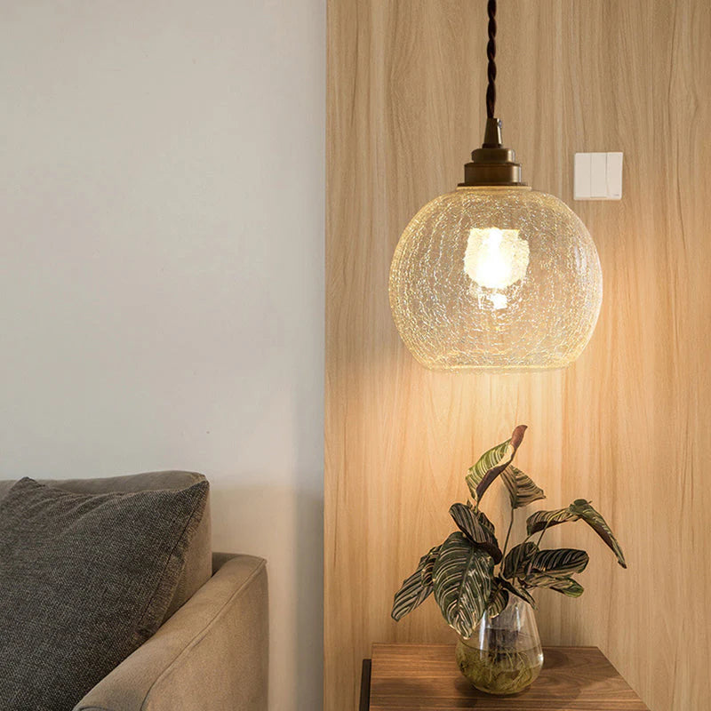 Lampada a Sospensione in Vetro di Cristallo Moderno Nordic