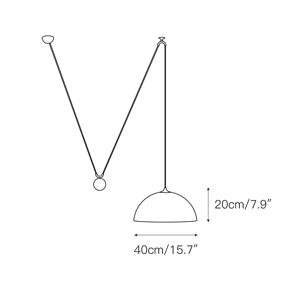 Lampada a sospensione Dome Balance