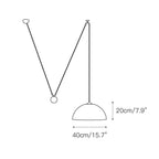 Lampada a sospensione Dome Balance