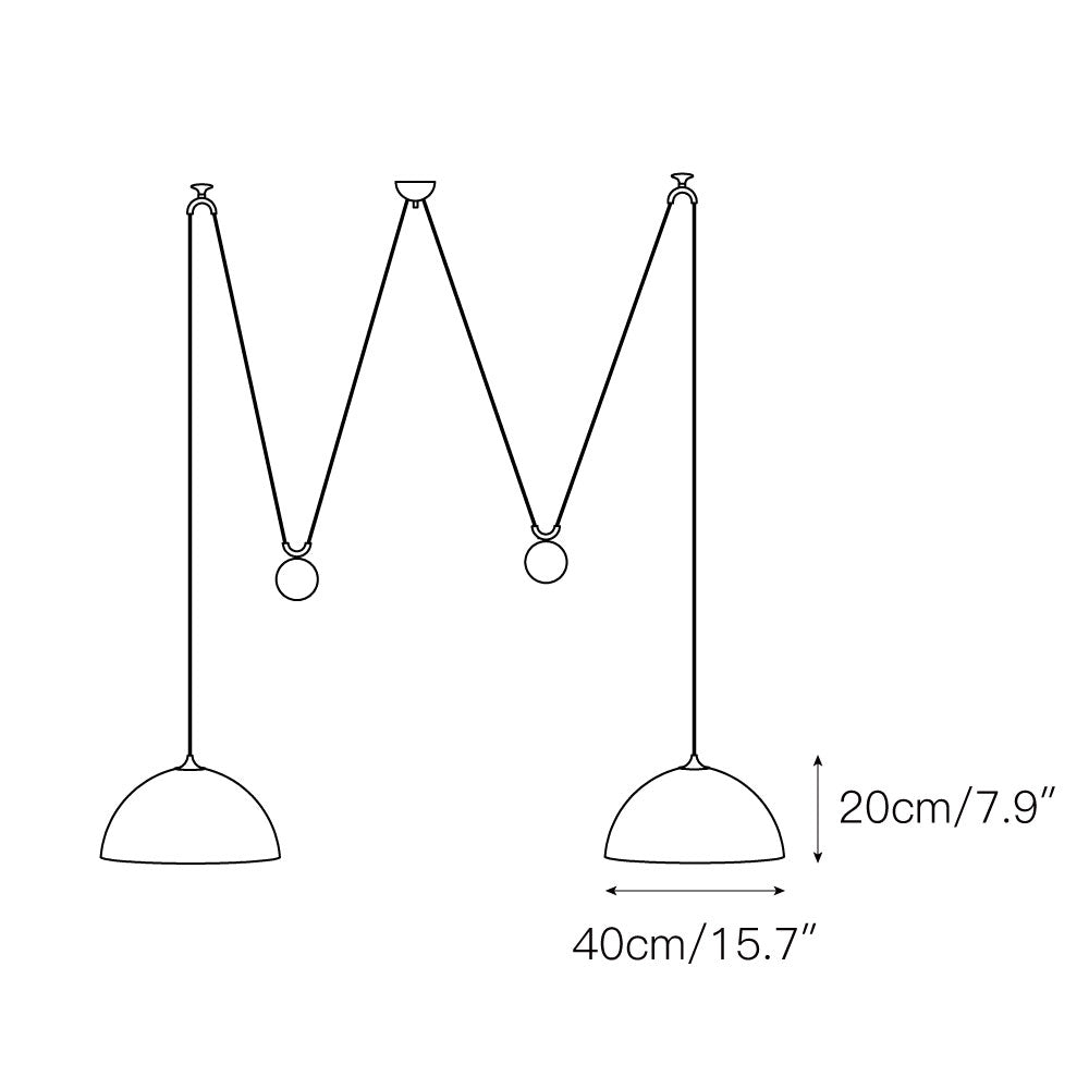 Lampada a sospensione Dome Balance