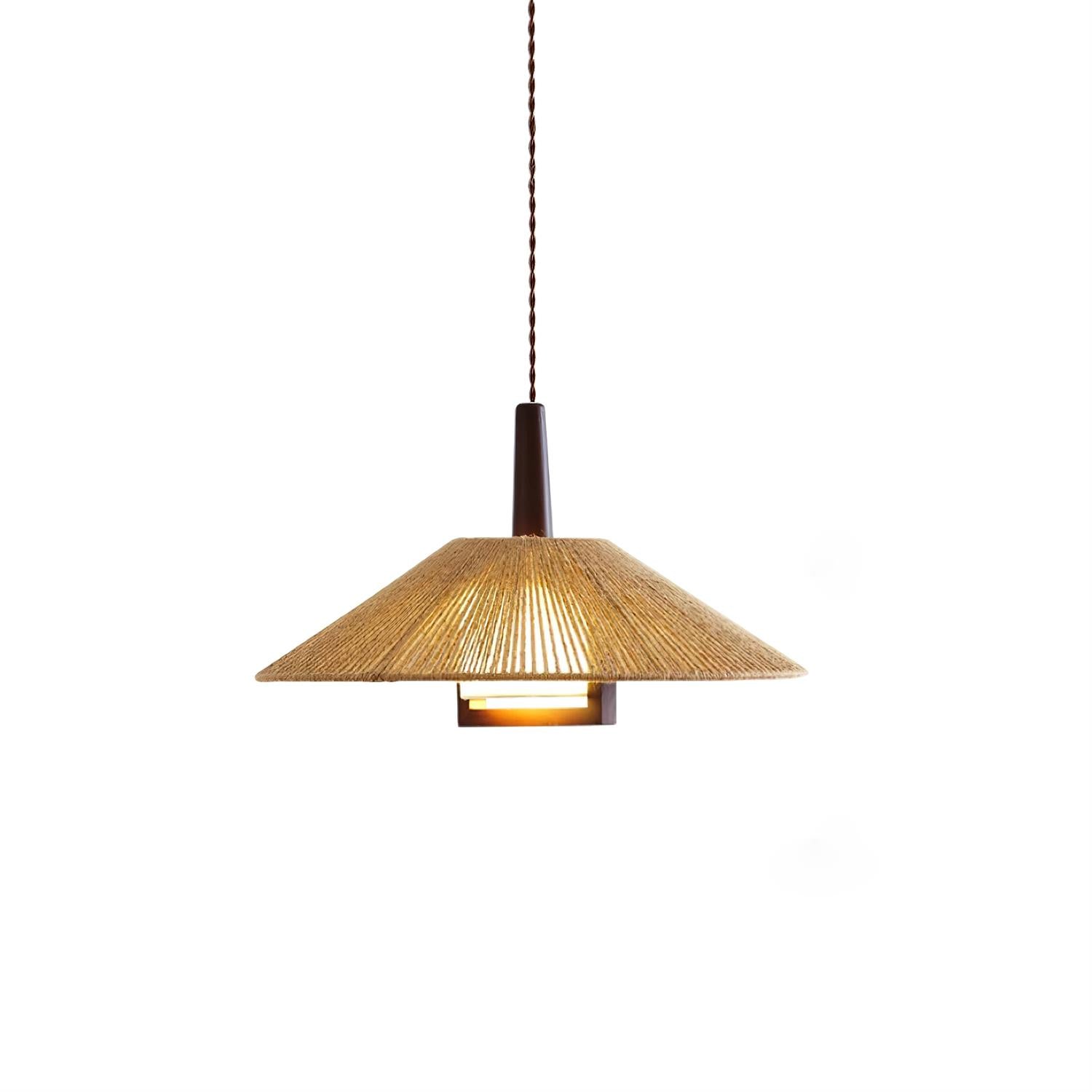 Dorevia Lampadario – Corda di Canapa – Naturale – Ø 30 cm – Minimalista