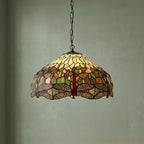 Lampada da soffitto Tiffany Medium Dragonfly, attacco per una lampadina