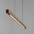 Lampada a sospensione lineare in legno LED Gindo