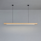 Lampada a sospensione lineare in legno LED Gindo