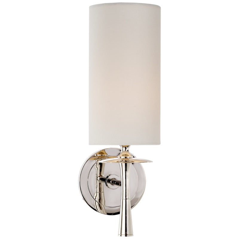 Lampada da parete in vetro con tessuto Knight