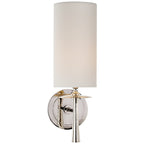 Lampada da parete in vetro con tessuto Knight