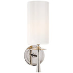 Lampada da parete in vetro con tessuto Knight