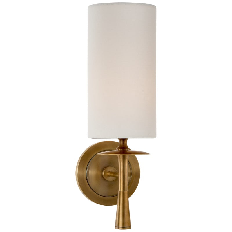 Lampada da parete in vetro con tessuto Knight