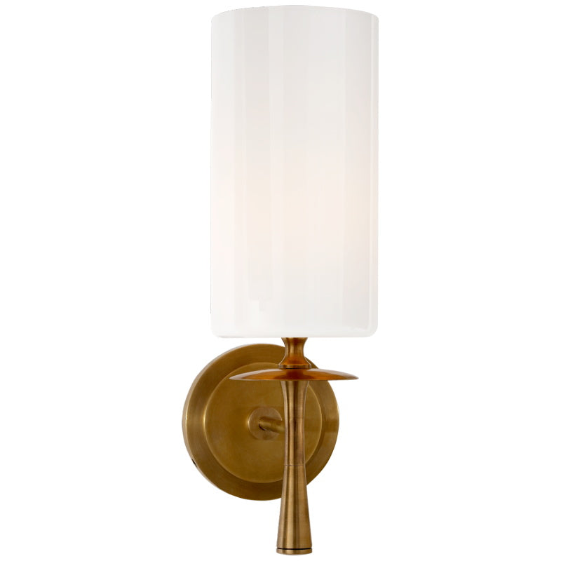 Lampada da parete in vetro con tessuto Knight