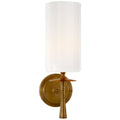 Lampada da parete in vetro con tessuto Knight