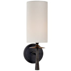 Lampada da parete in vetro con tessuto Knight