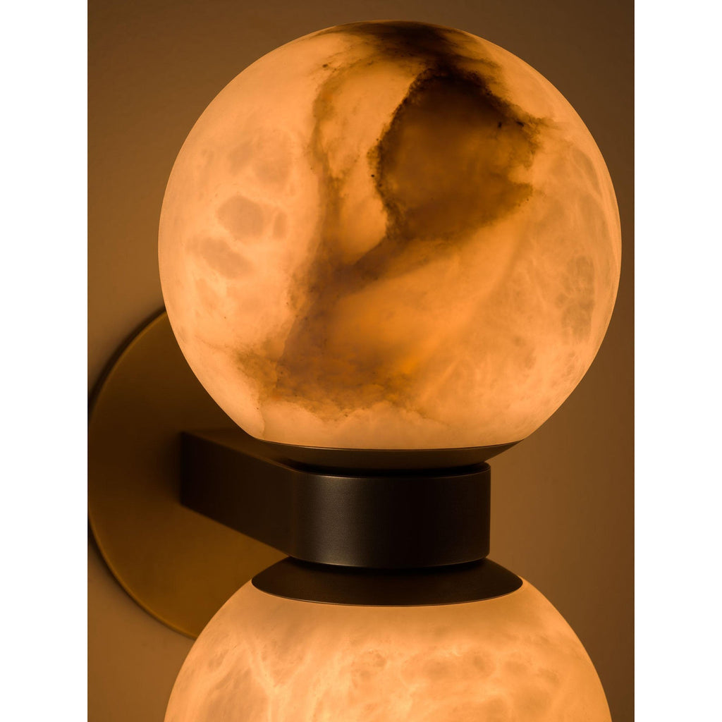 Lampada da parete in alabastro Lush Globe
