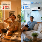 Condizionatore d'aria mobile e riscaldamento 2-in-1 – Senza installazione, fino a 51 m²