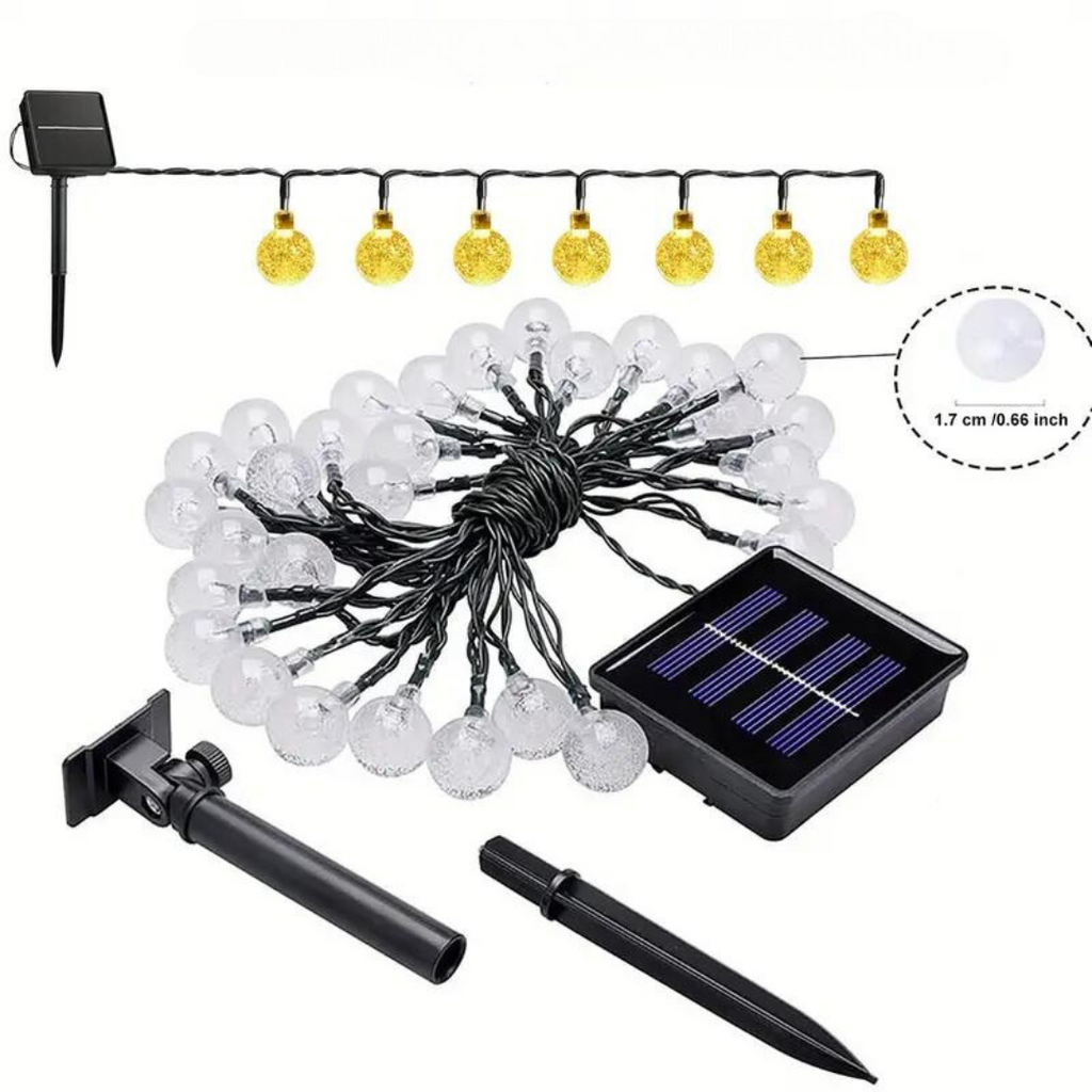 Ecoglow | Catena luminosa solare per esterni