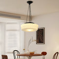 Lampada a Sospensione in Vetro Opalino Vintage