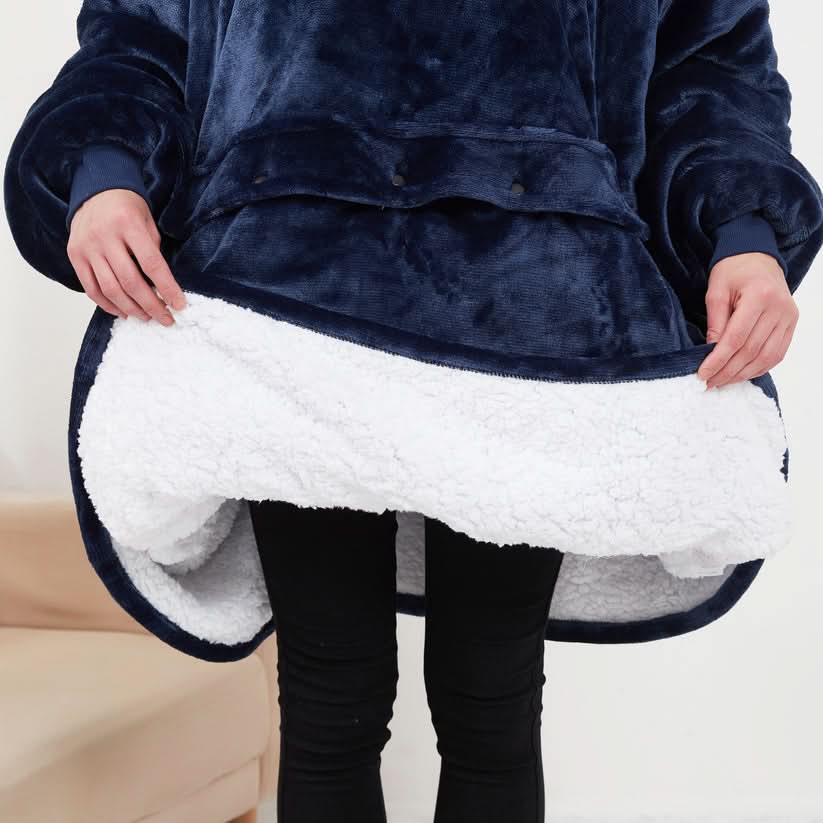 Felpa con Cappuccio Riscaldata USB – Morbida Coperta Elettrica da Indossare per un Comfort Accogliente a Casa