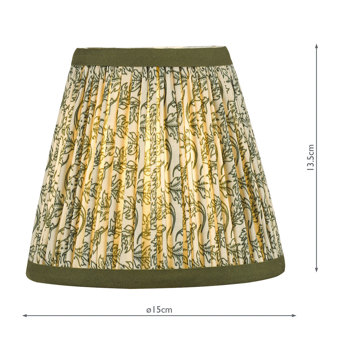 Dar Esther Verde Cotone Ombrello 15cm