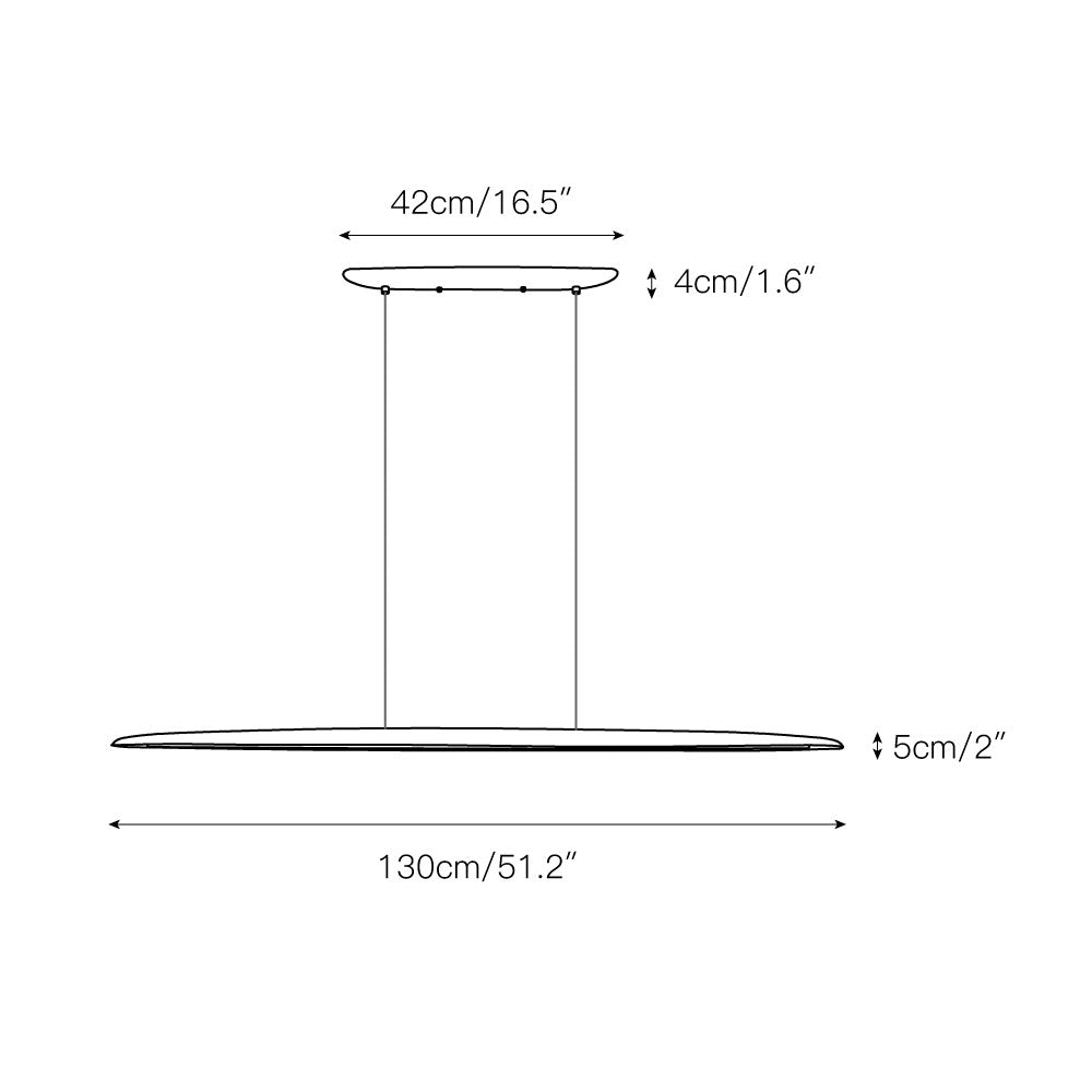 Lampada a sospensione in legno di noce Zing