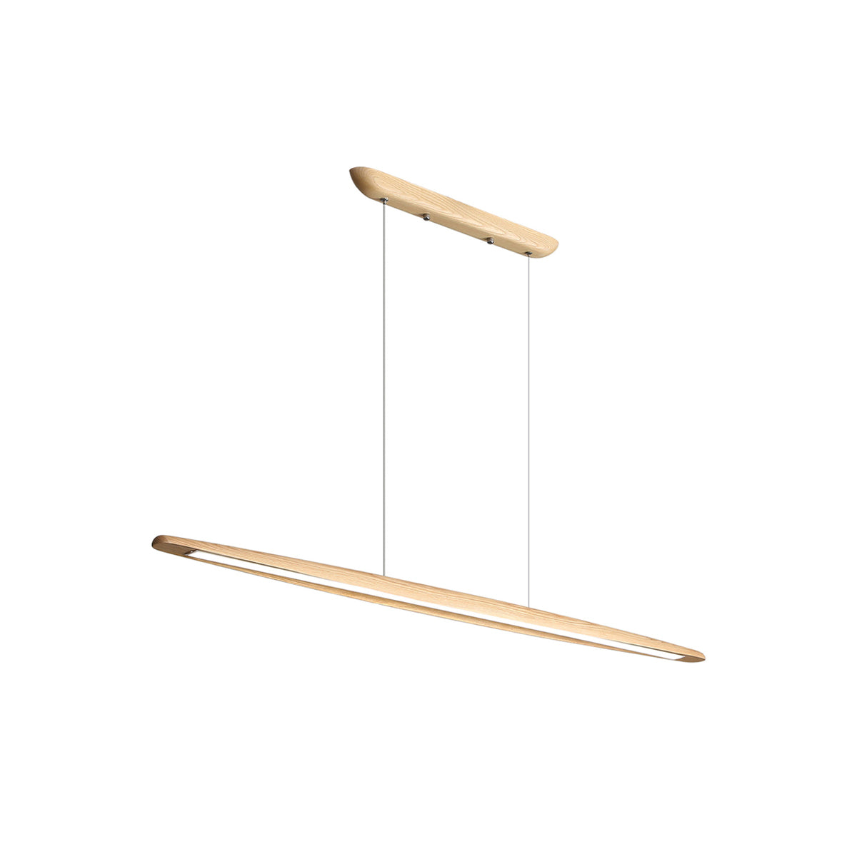 Lampada a sospensione in legno di noce Zing
