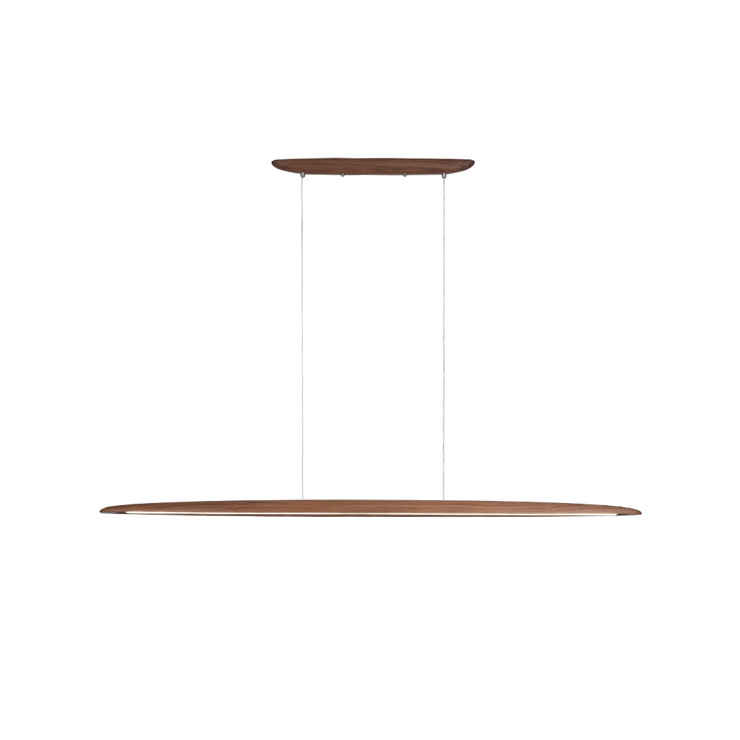 Lampada a sospensione in legno di noce Zing